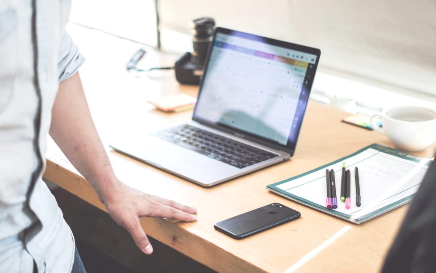 Budget planning workspace with financial documents and analysis tools